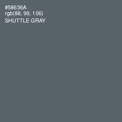 #58636A - Shuttle Gray Color Image